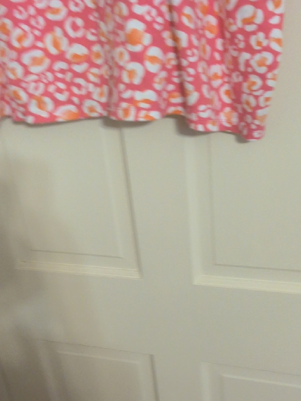 Kim Rogers Pink White Orange Leopard Print Short Sleeve Tee - Picture 4 of 4